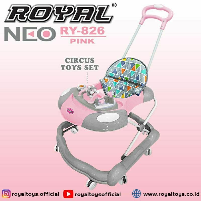 Baby Walker merk ROYAL RY 839 S NEO / 826 S NEO / Baby Walker Bayi RY-839 RY-826