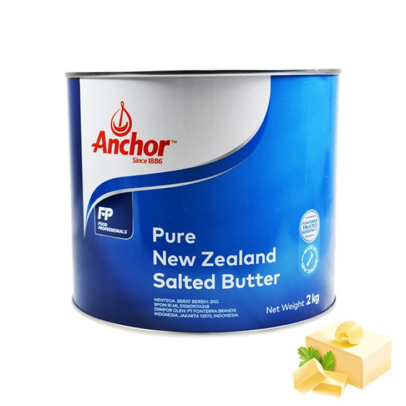 

Anchor Salted Butter 2kg - Mentega Asin New Zealand