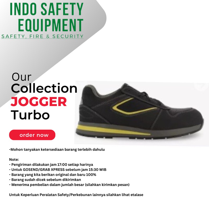 Sepatu Safety Jogger Turbo Black