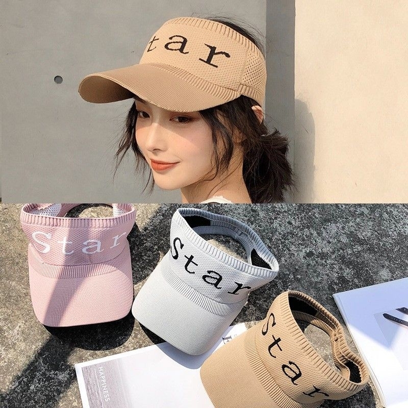 Topi Golf Tennis Wanita Rajut NEWST BasBall Motif STAR Senam Santai