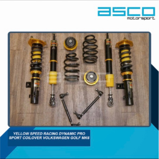 Yellow Speed Racing Dynamic Pro Sport Coilover VolksWagen Golf MK6