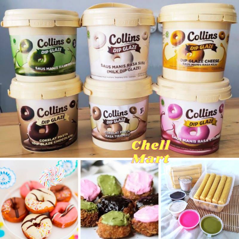 

Nafariz724 Selai Dip Glaze Collins Repack 200Gram Topping Olesan Donut Cake Kue Es Kulkul Chocolate
