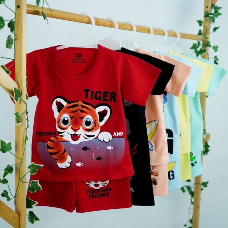 SETELAN ANAK COWOK BAJU KAOS ANAK LAKI LAKI STELAN HARIAN ANAK USIA 0-7 TAHUN