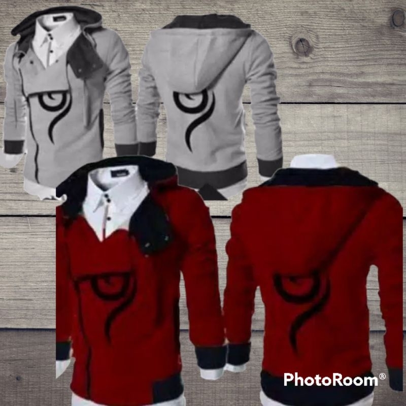JAKET SWEATER HOODIE COSPLAY PRIA WANITA STYLE HARAKIRI ANIME NARUTO ANBU KAKASHI KONOHA CASUAL MURA