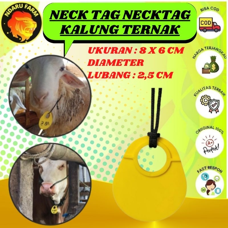 Kalung Ternak Neck Tag Necktag  Kambing Domba Sapi Kuda Kerbau Babi NDARUFRAM