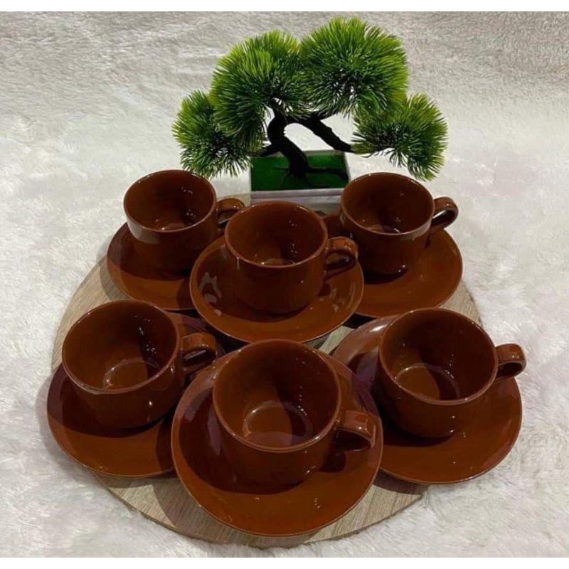 Cangkir Keramik Set 12Pcs/ Gelas keramik