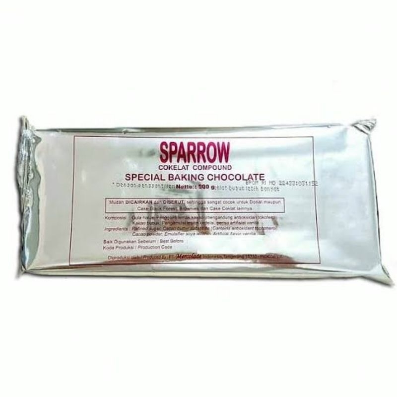 Sparrow Baking Chocolate / Coklat Batang Sparrow / Coklat Compound