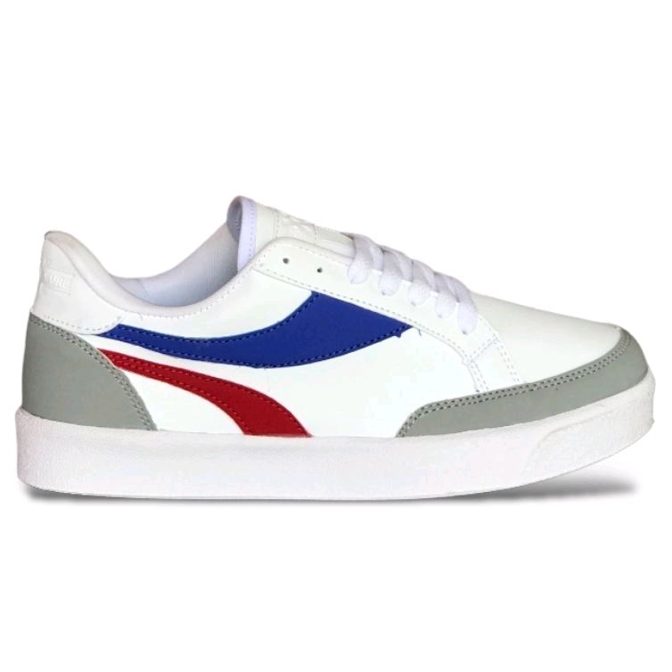 Sepatu Kasual Pria Wanita XternalStepSure Artemis Low White Red Blue