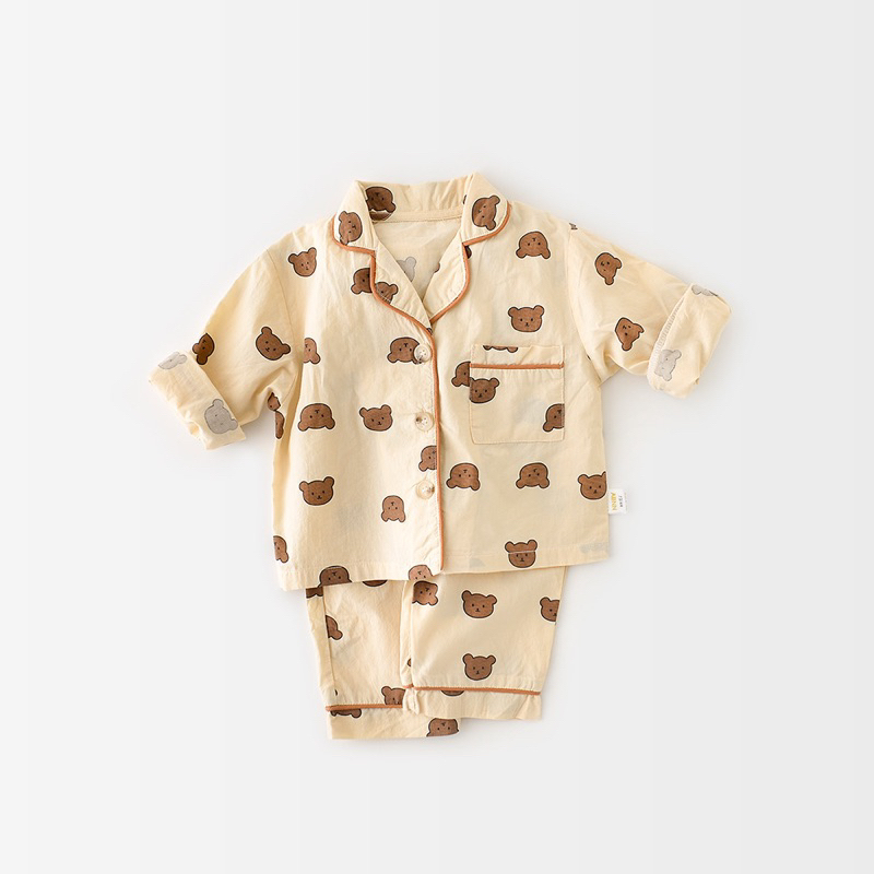 Cotton bear sleepsuit/baju tidur anak beruang