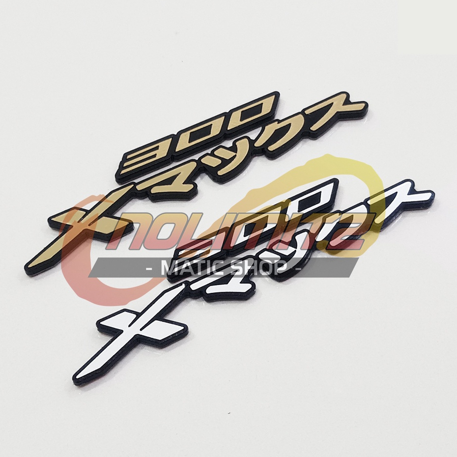 Logo Emblem Sticker 3D Akrilik Timbul XMAX 300 Jepang