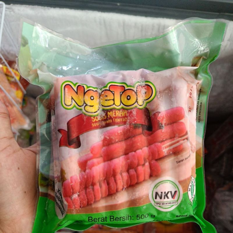 

NGETOP sosis ayam merah 500gr isi 20