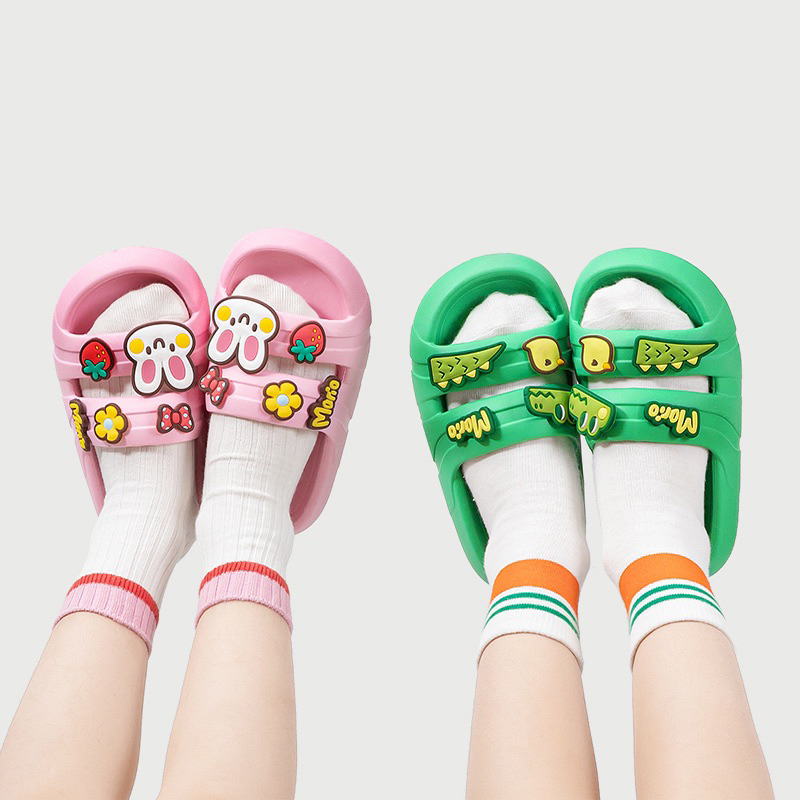 SANDAL SLOP JELLY ANAK BABY KIDS IMPORT KELINCI RABBIT FULL KARET LUCU