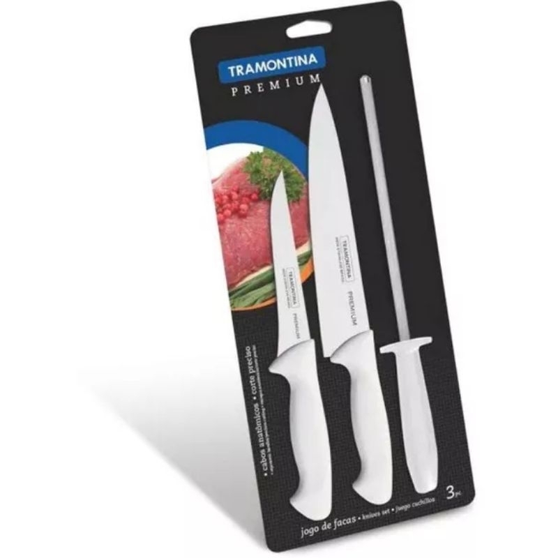 Pisau Set Tramontina Premium Knife Set with Honing