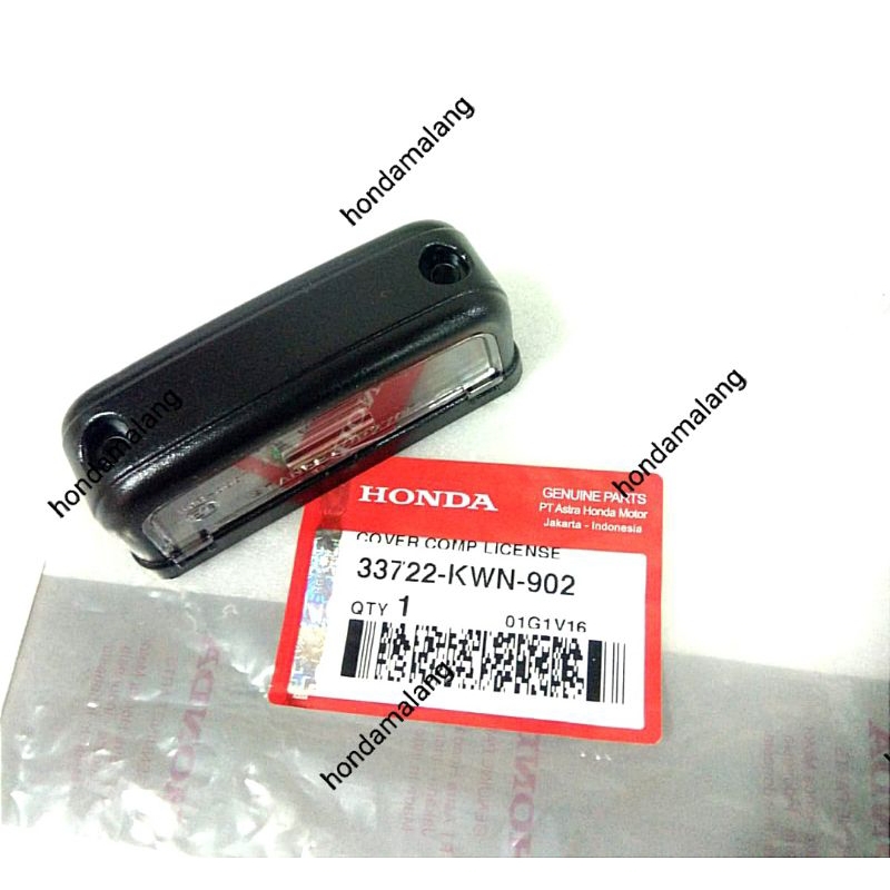 Cover Comp License Lampu CRF Spacy PCX150 New Scoopy K2F Vario125 Megapro Mono FI Ori Honda 33722KWN