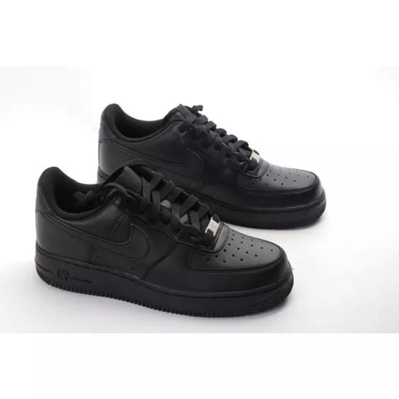 Sneakers Nike Air Force 1 '07 Premium Full Black Man / Women ,Sepatu untuk pria dan wanita