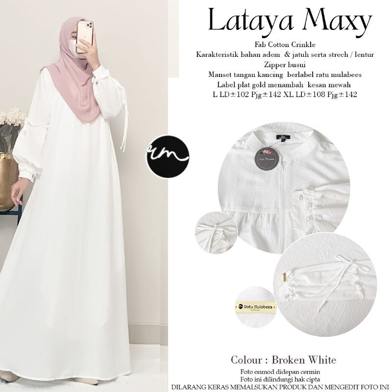 Lataya Maxy Dress bahan cringkle