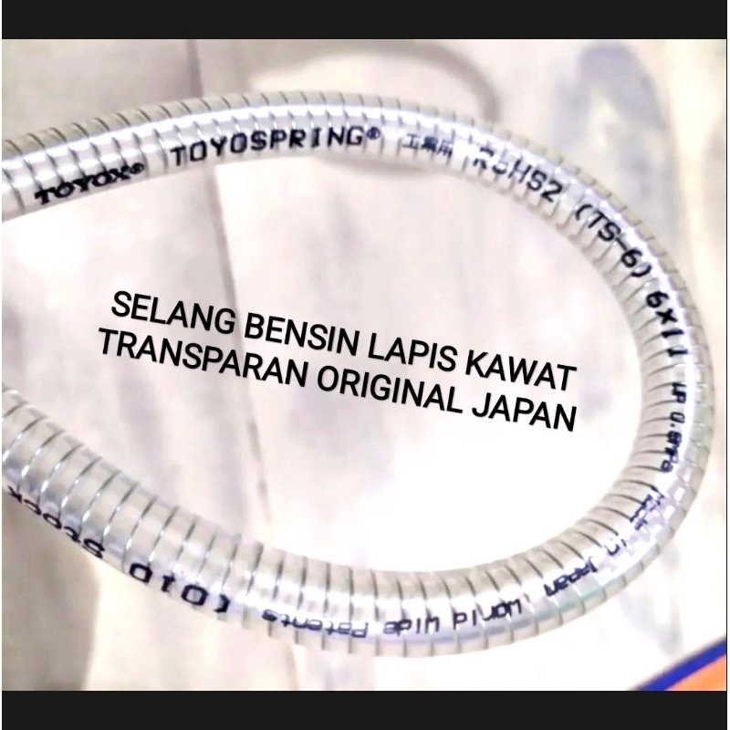 [PROMO] SELANG BENSIN TOYOX JAPAN ORIGINAL SELANG BENSIN LAPIS KAWAT TRANSPARAN SELANG BENSIN VESPA 