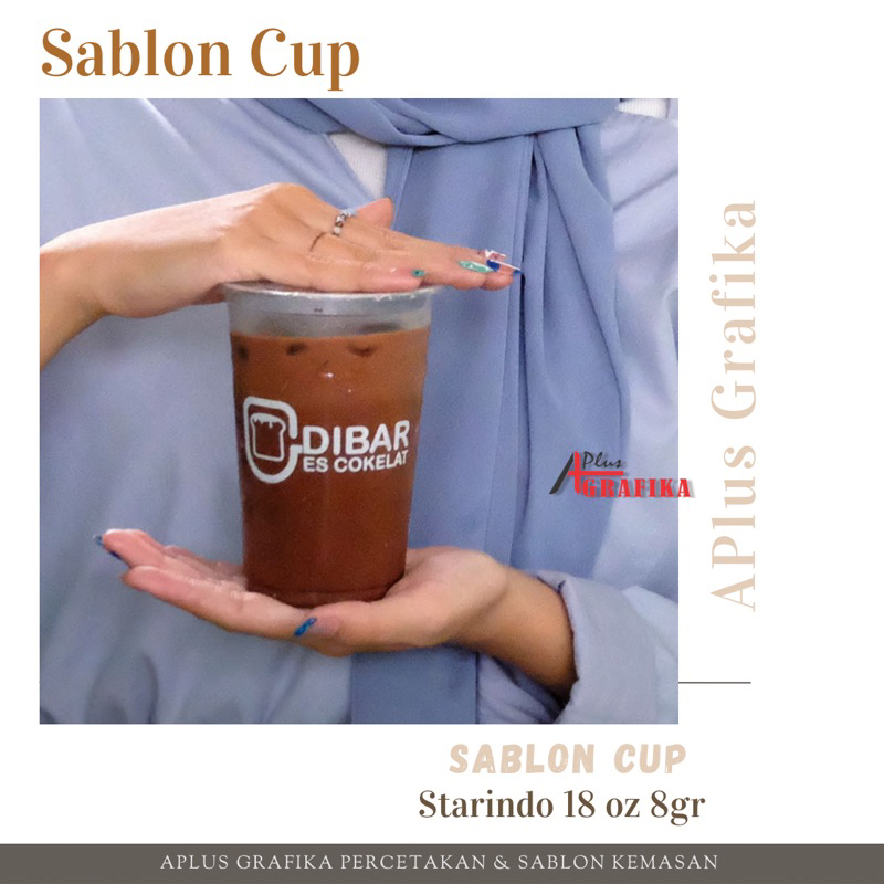 Sablon cup Starindo 18 oz