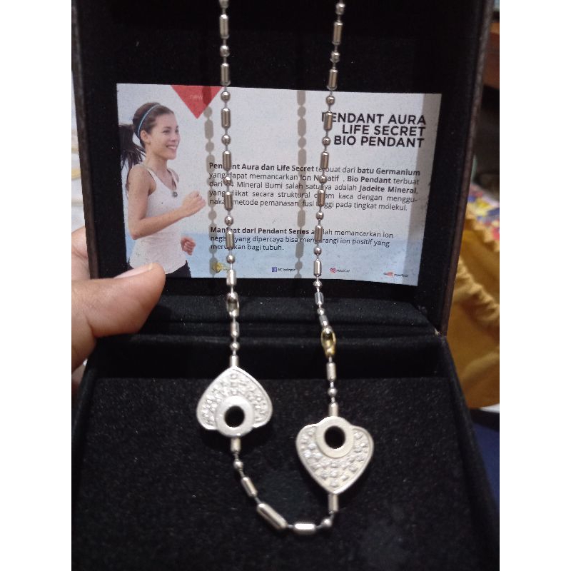 preloved kalung pendant LSW twin love ori MCI