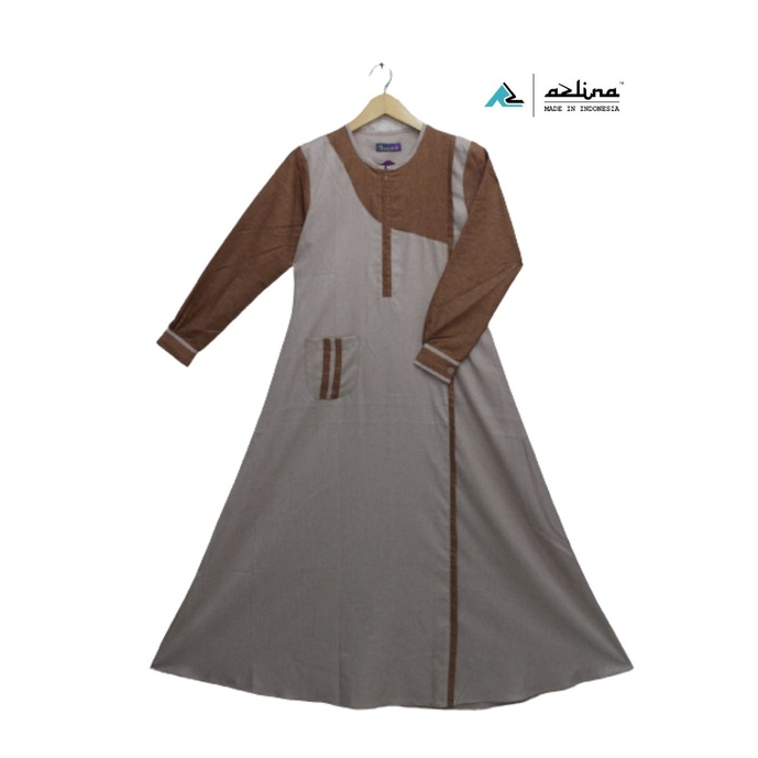 Baju Gamis Wanita Terbaru Bahan Katun Madinah Long Dress Simple Fashion Muslimin Terbaru