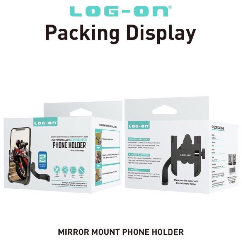 LOG ON LO-CRH35 Holder Motor Holder Handphone