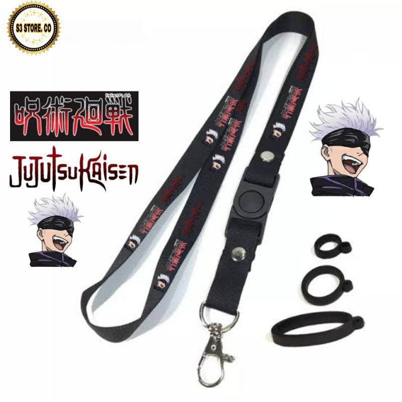 

TALI LANYARD ANIME JUJUTSU/ GANTUNGAN KUNCI / GANTUNGAN ID CARD / GANTUNGAN HP / TALI NAME TAG NYAMAN DI PAKAI