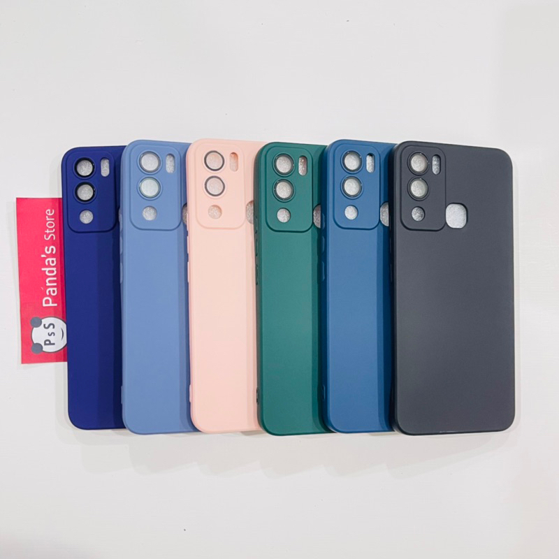 Case Infinix Hot 12i Lenspro Makaron Full Color Softcase Pro Lensa