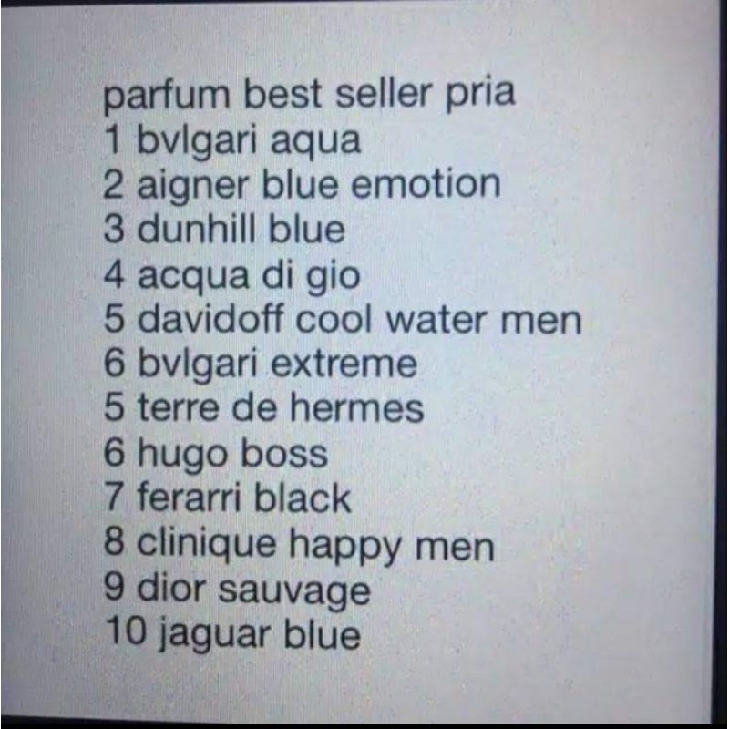 inspired parfume 50ML (botol Chanel Black)