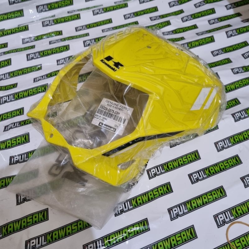 batok cover lampu klx bf kuning stiker original