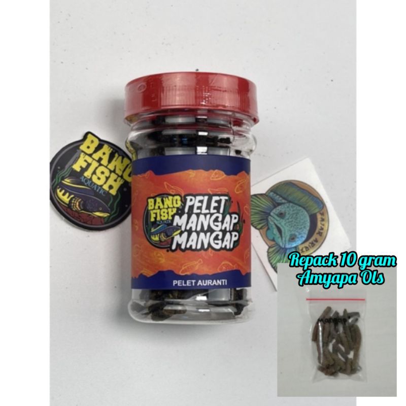 PELET AURANTI MANGAP MANGAP BANG FISH REPACK 10 GR