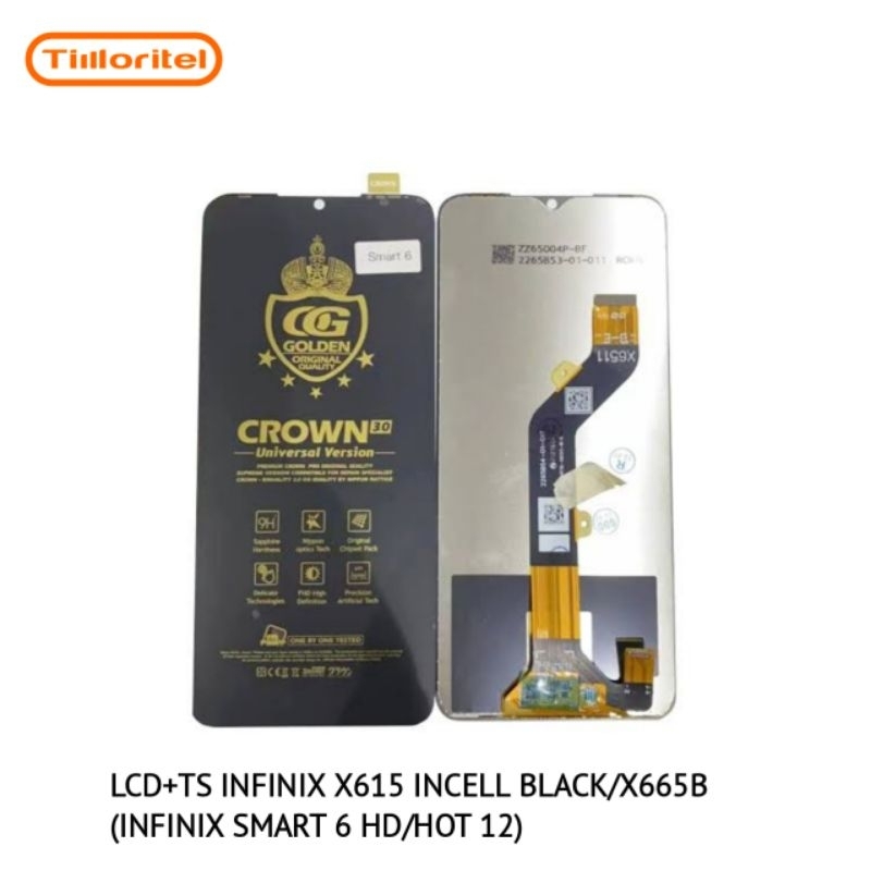 LCD+TS INFINIX X615 INCELL BLACK/X665B (INFINIX SMART 6 HD/HOT 12)