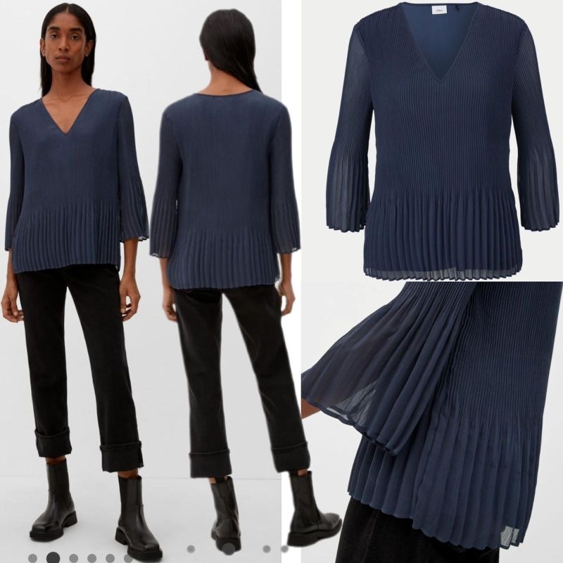 S Oliver pleat blouse (Plisket)