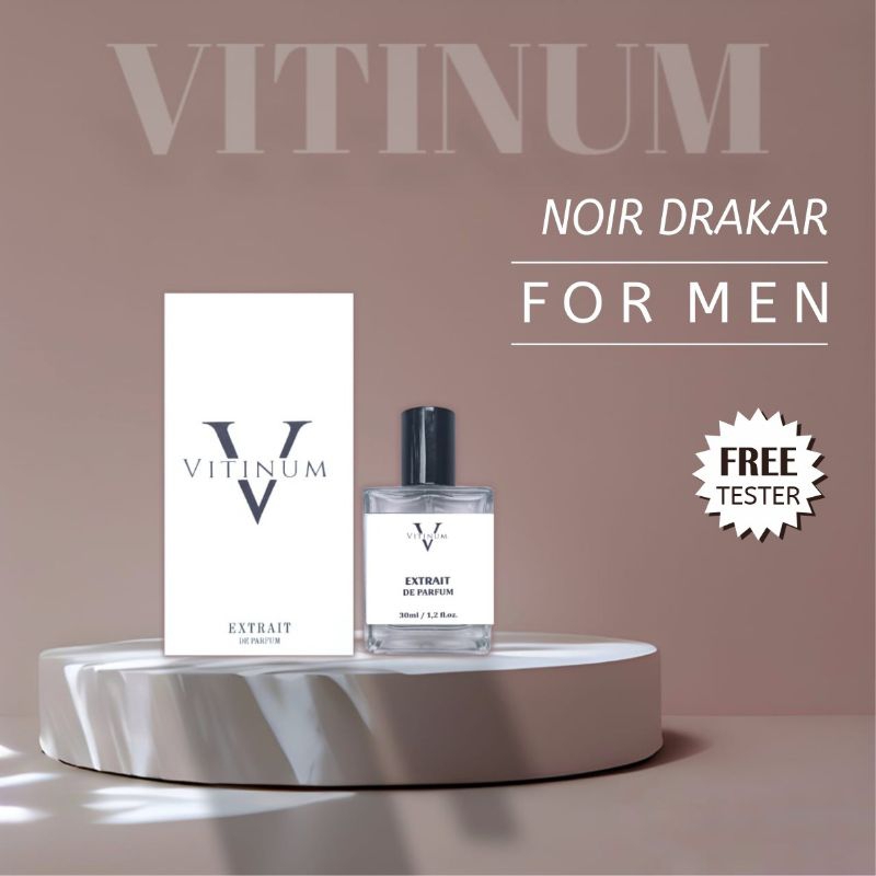 VITINUM - Noir Drakar | Extrait de Parfum | Parfum Pria Tahan Lama
