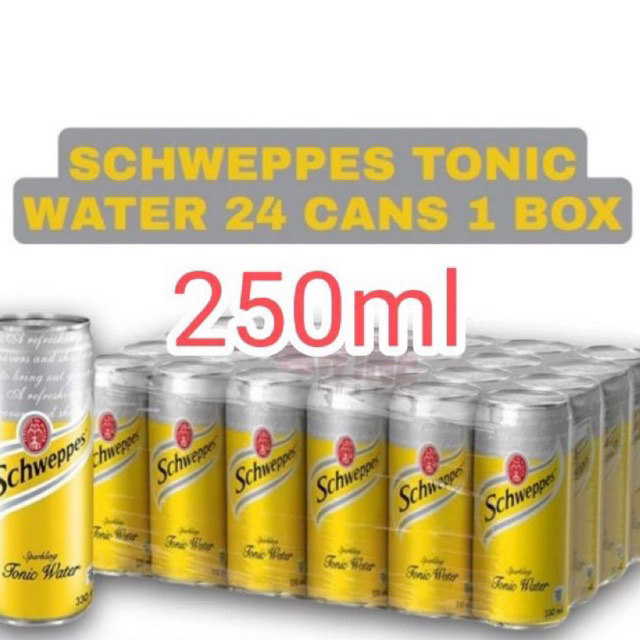 

Schweppes Tonic Water 250 ml / 24 kaleng