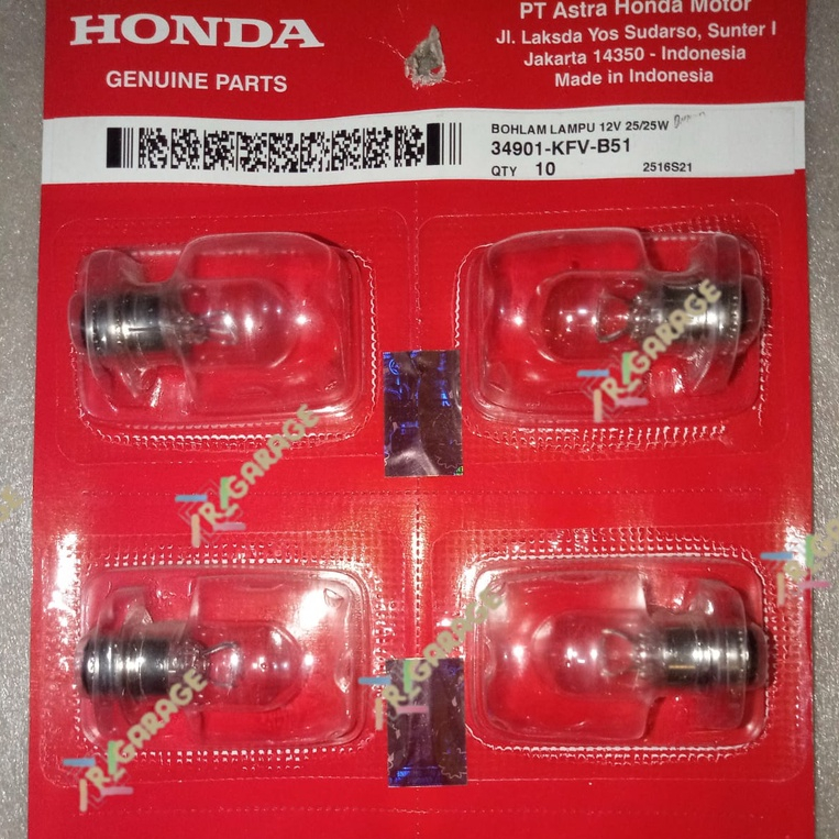 Bohlam Lampu Depan Original Honda Untuk Sepeda Motor Honda Astrea Grand, Legenda, Impressa, Prima & 