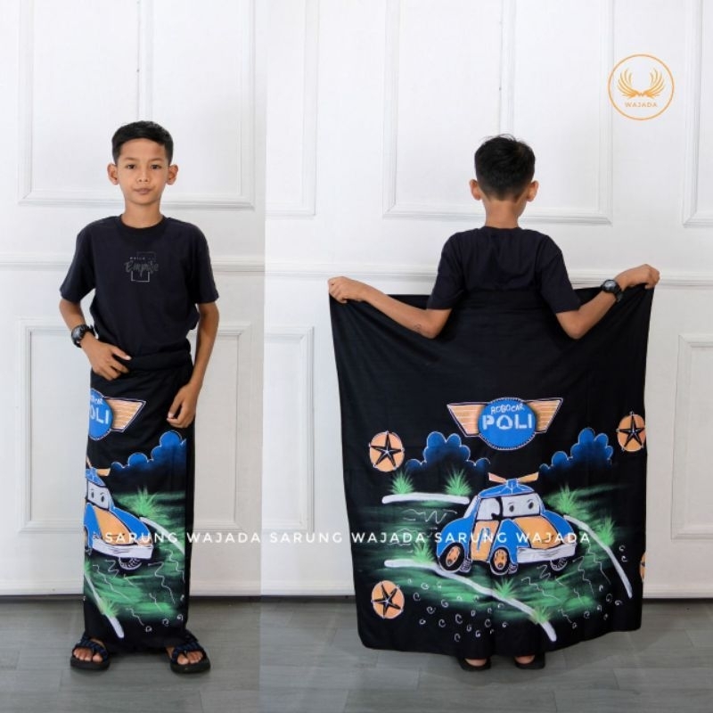 SARUNG LUKIS ANAK SD SMP MOTIF KARTUN ANIME SARUNG BATIK ANAK SARUNG ANIME