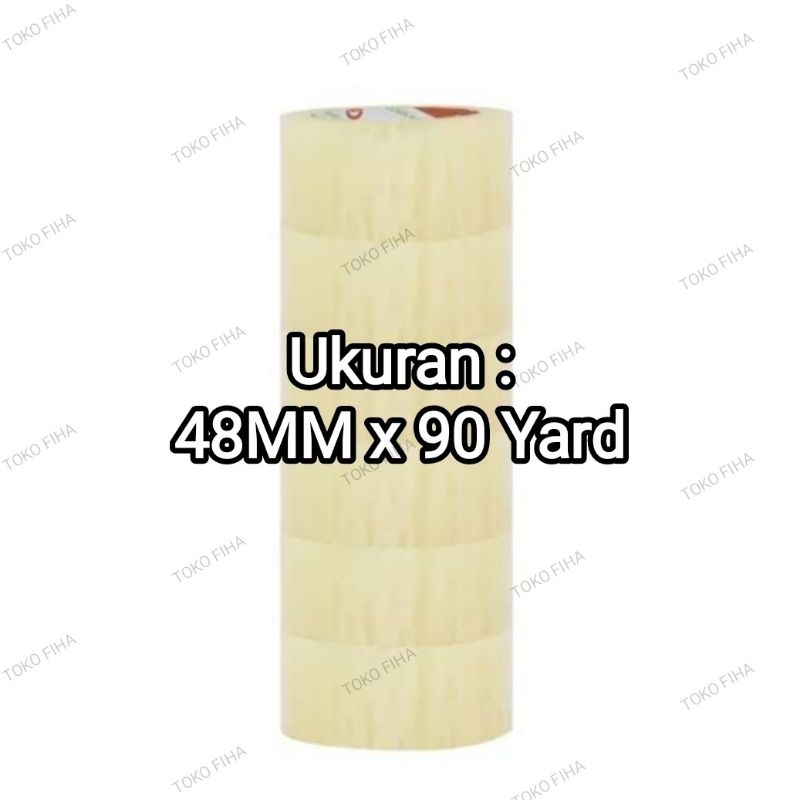 

Lakban Bening 48MM x 90 Yard - Per Slop