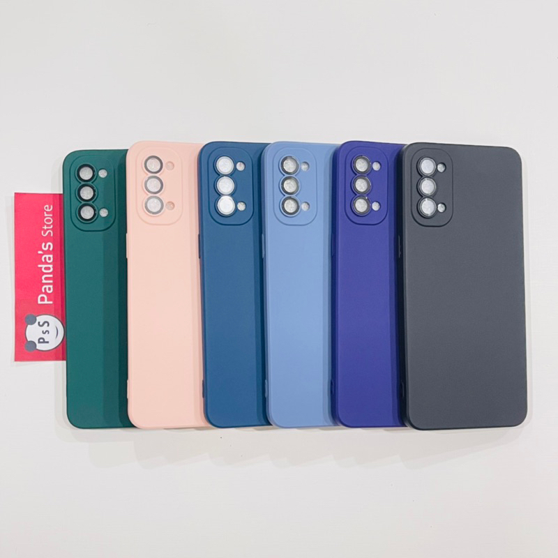 Case Oppo Reno 4 Lenspro Makaron Full Color Softcase Pro Lensa