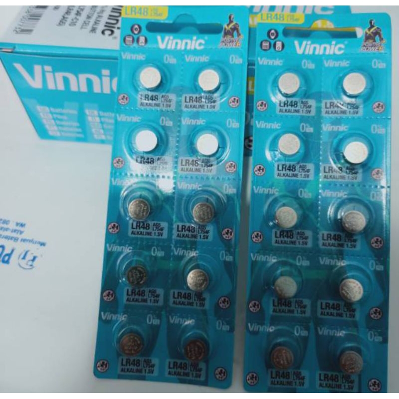 Baterai Vinnic AG5 baterai alat bantu dengar batre L754 750 baterai battery AG5