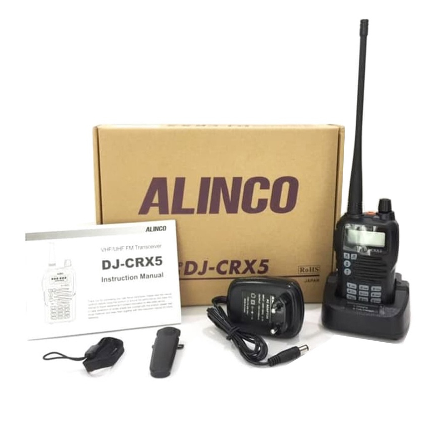 HANDY TALKY ALINCO DJ-CRX 5 CRX5 DUALBAND VHF UHF 400MHz NEW