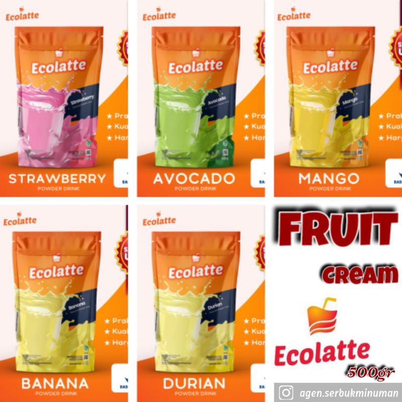 

ECOLATTE BUAH CHOLATTE PREMIUM POWDER /serbukminuman/bubukminuman