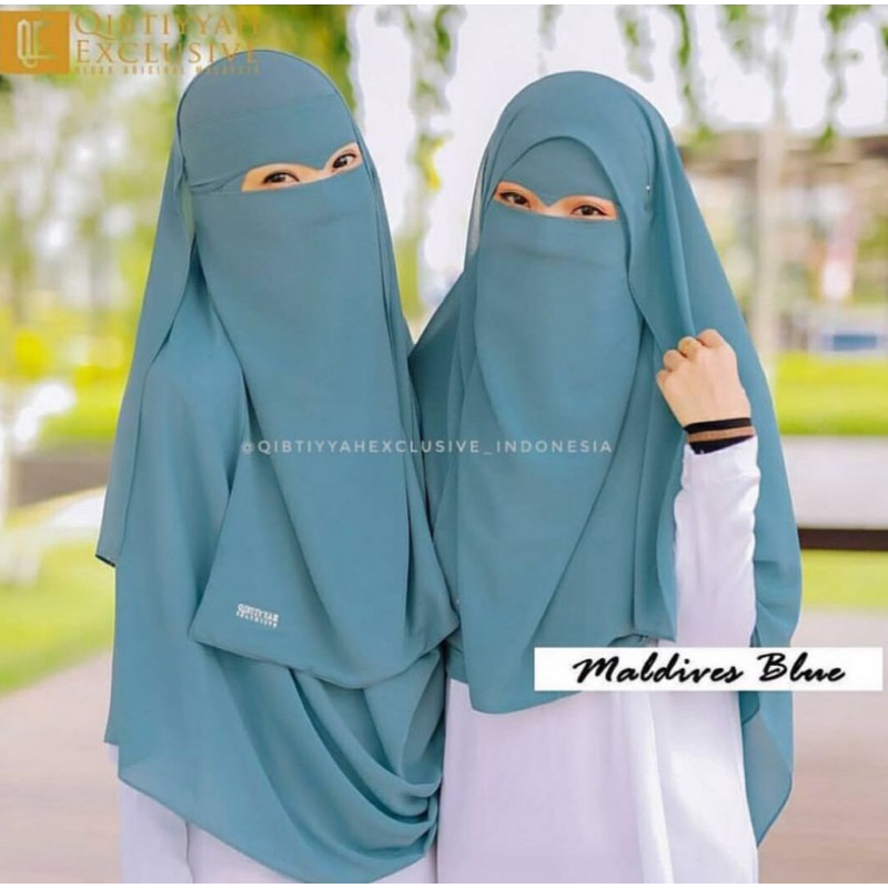 SET SHAWL PASMiNA & NIQAB | SET HAURA | SET SHAWL |  SET NiQAB |SeT PASHMINA| Qibtiyyah Original|Qib