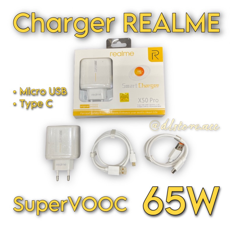 CHARGER REALME 65W ORIGINAL SUPERVOOC FAST CHARGING