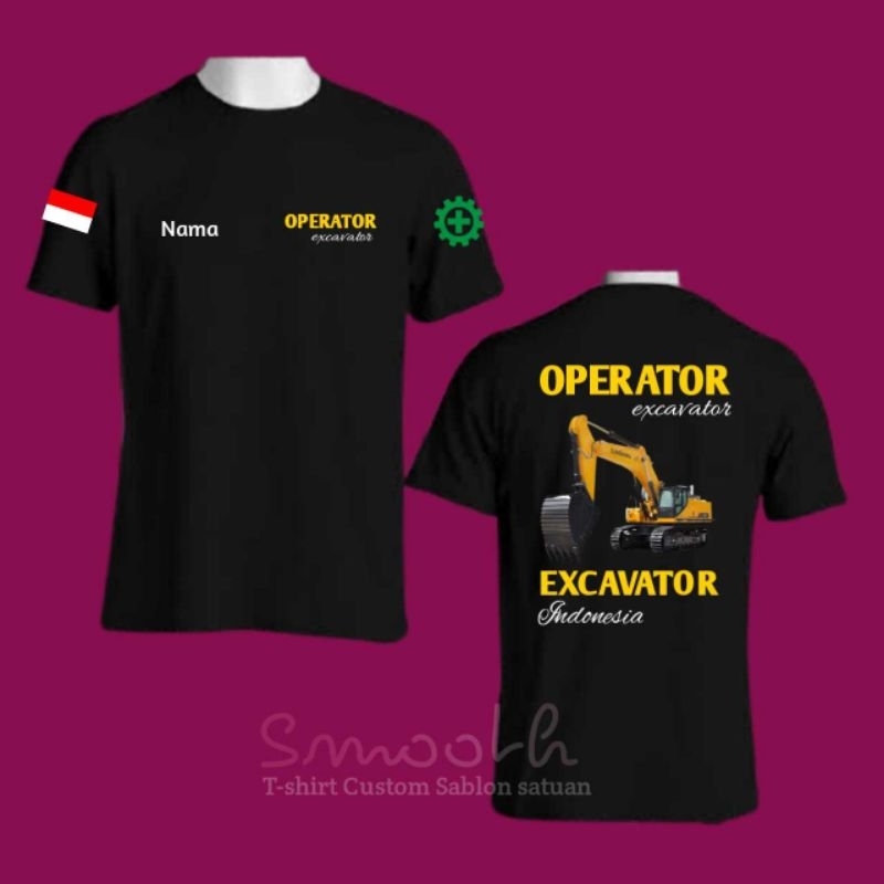 Kaos Operator Excavator | Excavator Indonesia