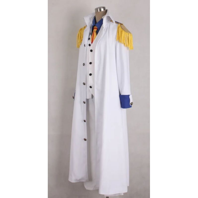 Anime Admiral Aokiji Kuzan Cosplay Costume Marine Costume Hallowen Party Costume