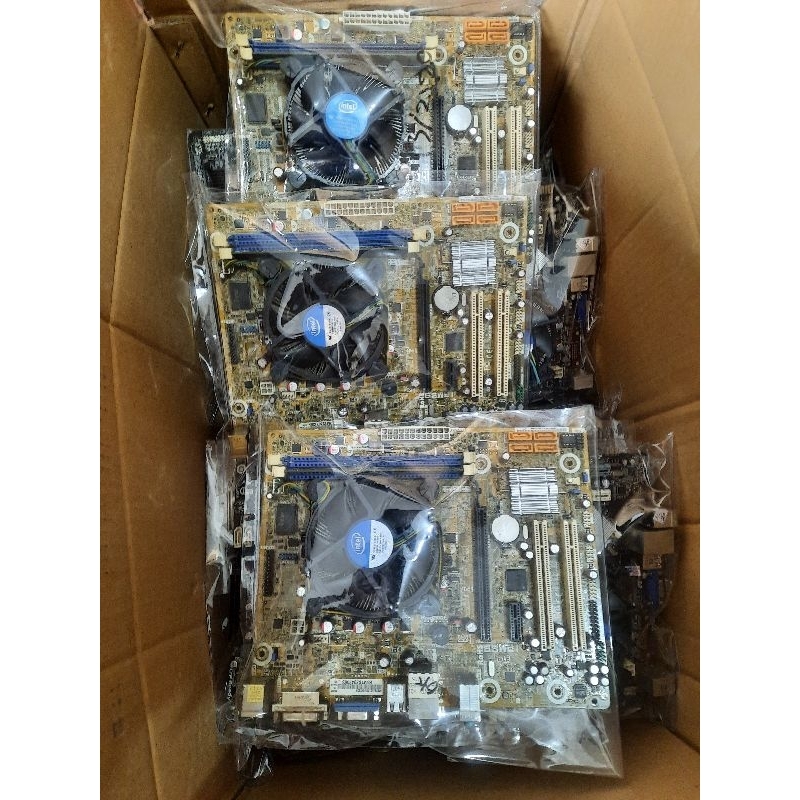 Motherboard H61 Ddr3 Paket Core I3 2120 Ram 4Gb Fan