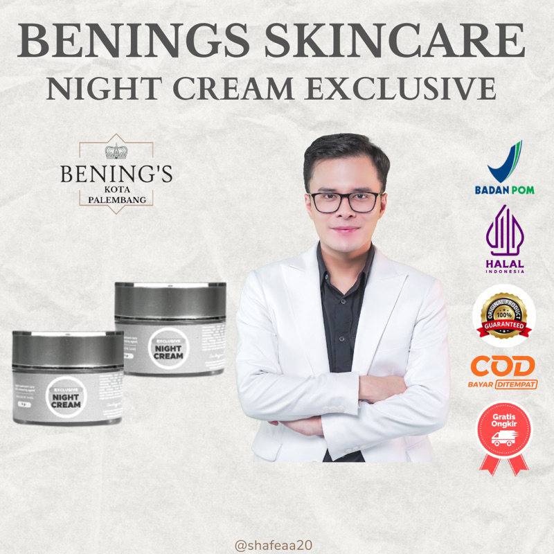 Benings Skincare By DR OKY PRATAMA - Night Cream Exclusive
