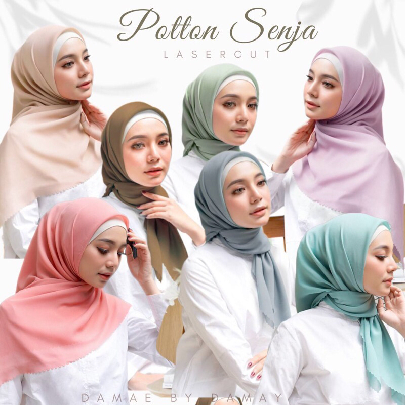 hijab segi empat polos/hijab polycoton/hijab warna hijau sage/hijab warna matcha/hijab matcha/hijab 
