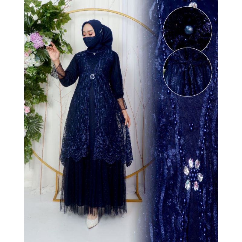 GAMIS WANITA LEBARAN TERBARU 2023 100% SESUAI GAMBAR / DRESS AGNIA BAJU MUSLIM WANITA CANTIK ELEGAN DAN MEWAH TIDAM GATAL