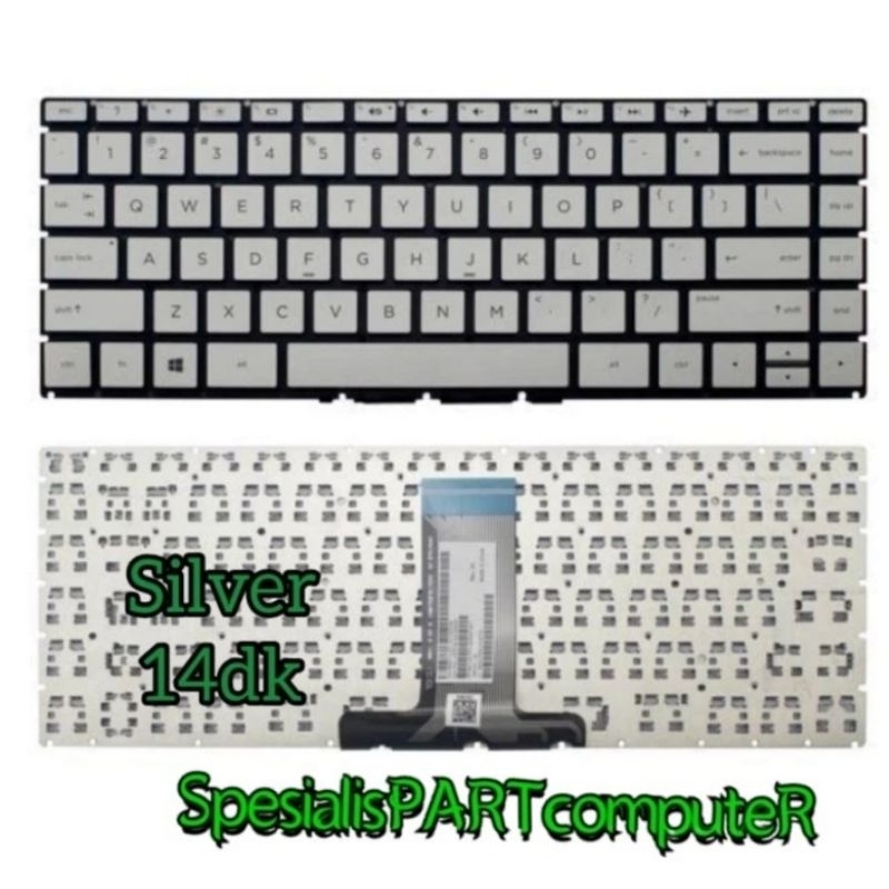 Keyboard HP 14s-dk 14s-dk0008ax14s-dk0073au 14s-dk0157au 14s-dk1003au 14ds0xxx